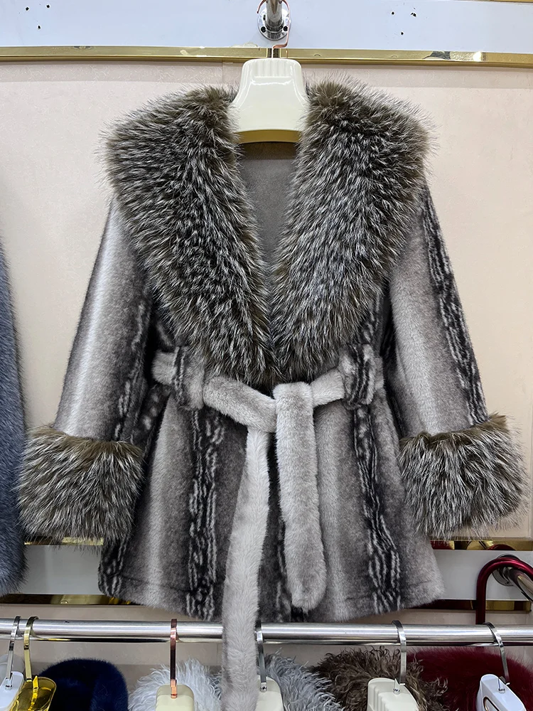 

Winter Women Imitation Fur Faux Jackets Fur Coat Fabric Thick Warm Outerwear Oversize Fashion Streetwear Coats