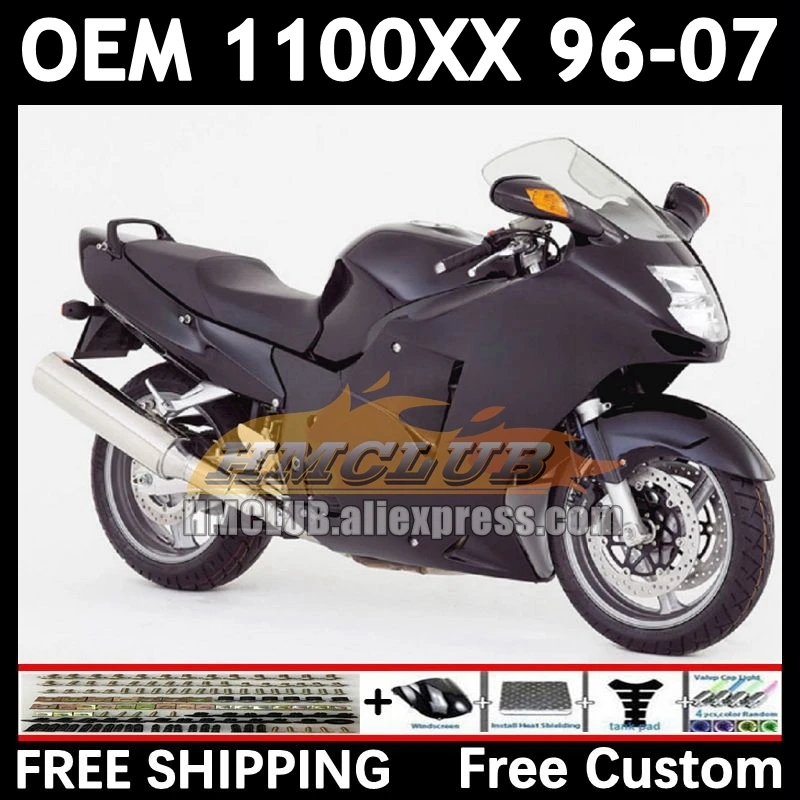 Blackbird For HONDA CBR 1100XX CBR1100 XX matte black 86No.27 CBR1100XX 96 97 98 99 00 01 2002 2003 2004 2005 2006 2007 Fairing