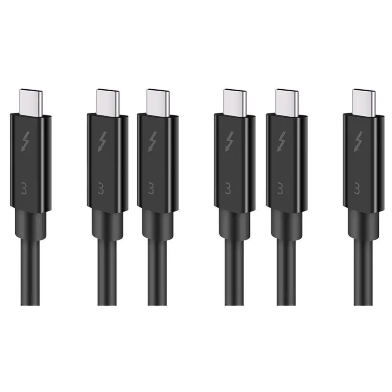 B63B-3X Typec Cable For Thunderbolt 3 Data Cable 40Gbps Full Speed 100W Fast Charge 5K Transmission 50Cm