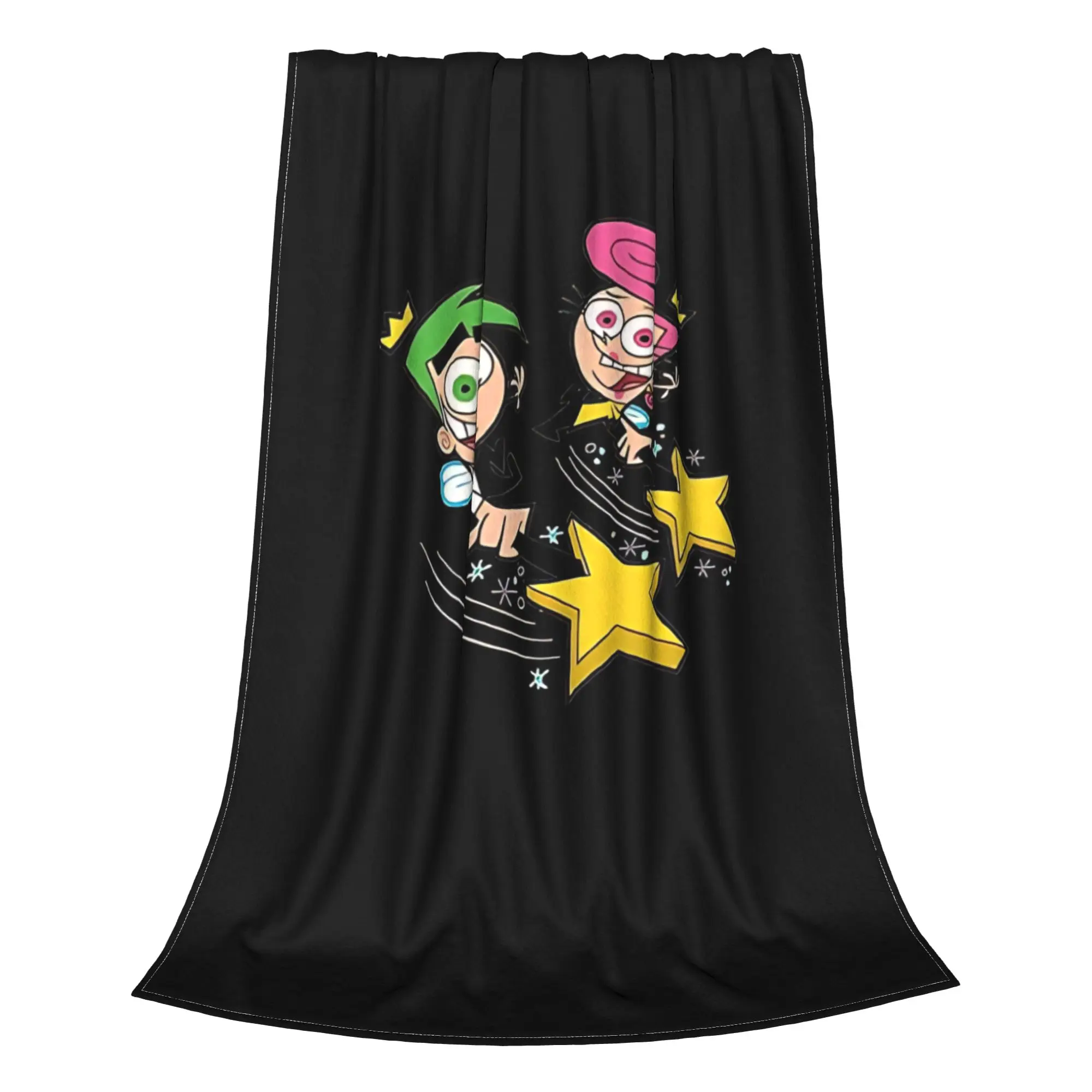 1PC vintage cartoon Fairly Odd Treasures Home Room Decorations Winter Blankets For Adults Bedding Home Interior Sofa Knee