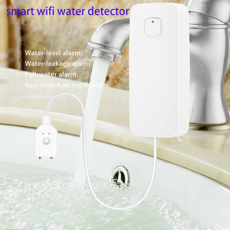 Sistema de Proteção Tuya WiFi Água Vazamento, inteligente Válvula Manipulador, Tuya WIFI Sensor de Água, proteger contra vazamentos de água, 1/2 \