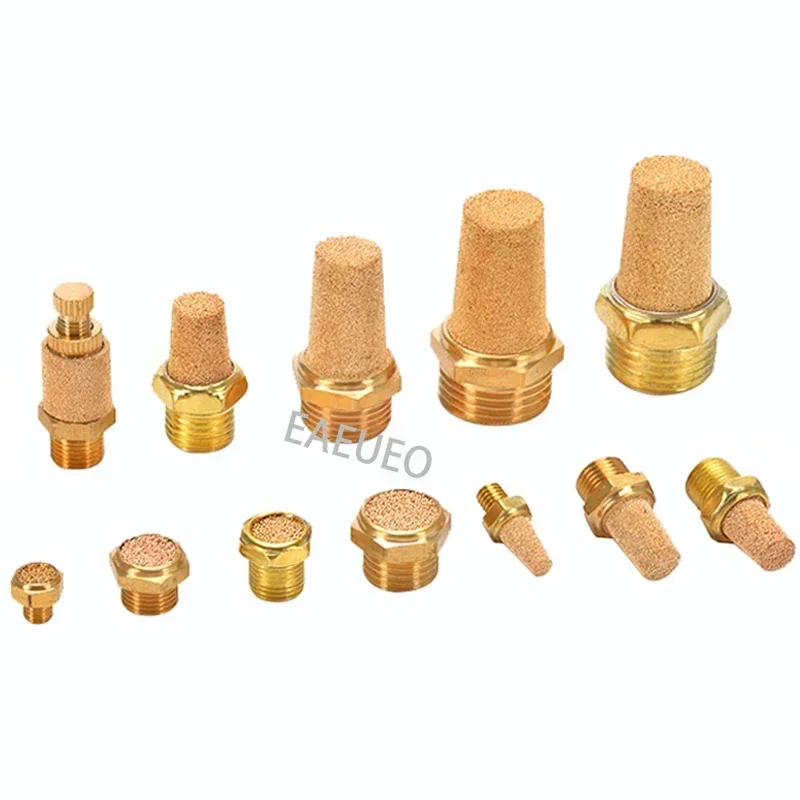 

Pneumatic Brass Exhaust Muffler BSL M5 1/8" 1/4" 3/8" 1/2" Silencers Fitting Noise Filter Reducer Connector Coppe