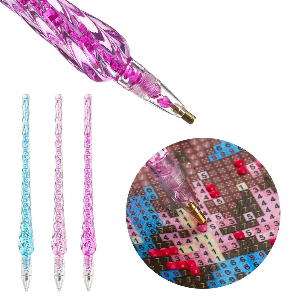 Arts Crafts Embroidery Point Drill Pen Cross Stitch Crystal Pens 5D Diamond Painting