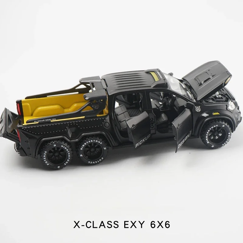 1:28  X-CLASS EXY 6X6 Pickup Simulation Alloy Car Modle Metal Toy Car Sound Light Pull Back Model Toys For Boys Light Toys