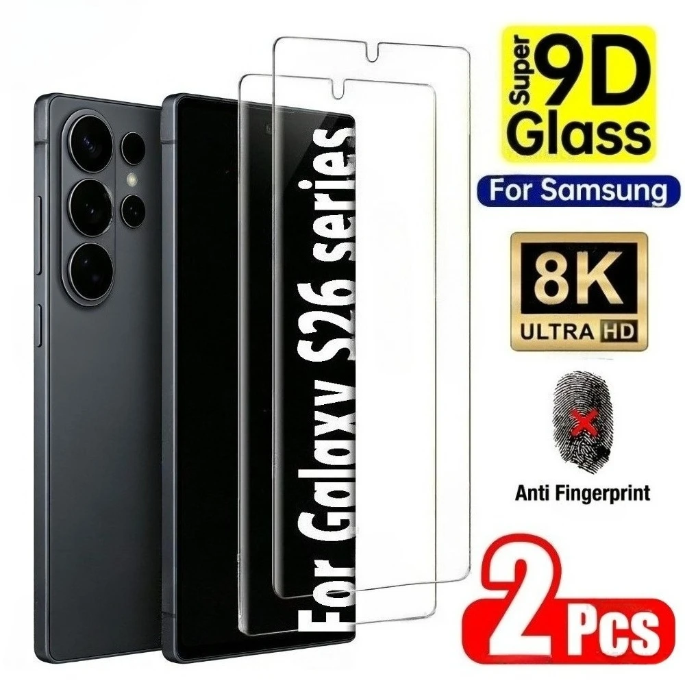 

2Pcs High Clear Tempered Glass for Samsung Galaxy S26 S25 S24 Ultra S23 S22 S21 Plus S25 S24 FE Anti-Scratch Screen Protector