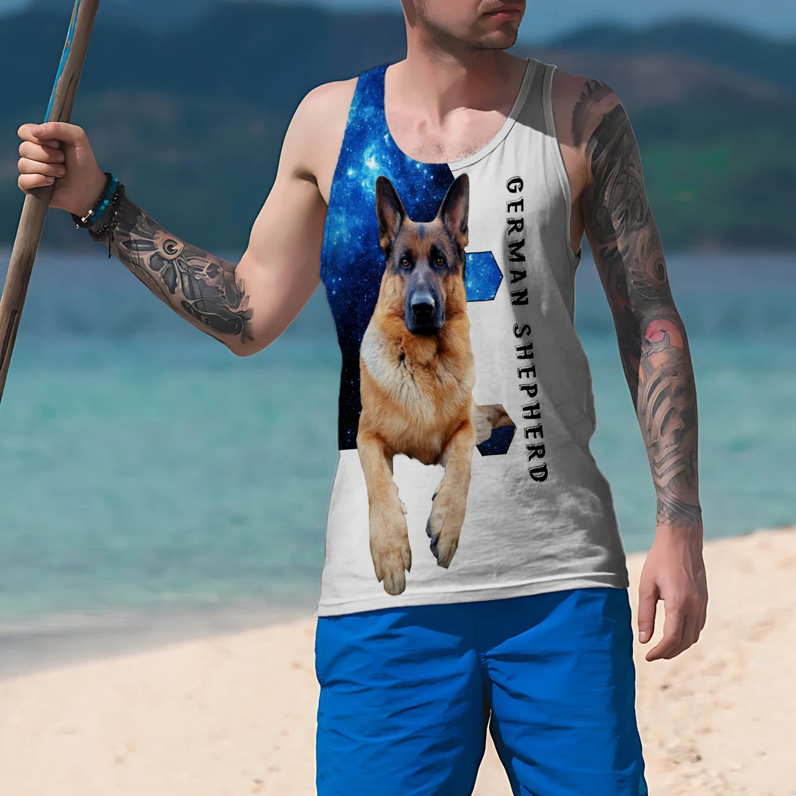 MSIEESO Men Vest Chihuahua Dog Pattern Printed Women Tank Tops Harajuku Sleeveless Male Singlet Tops Casual Unisex Waistcoat