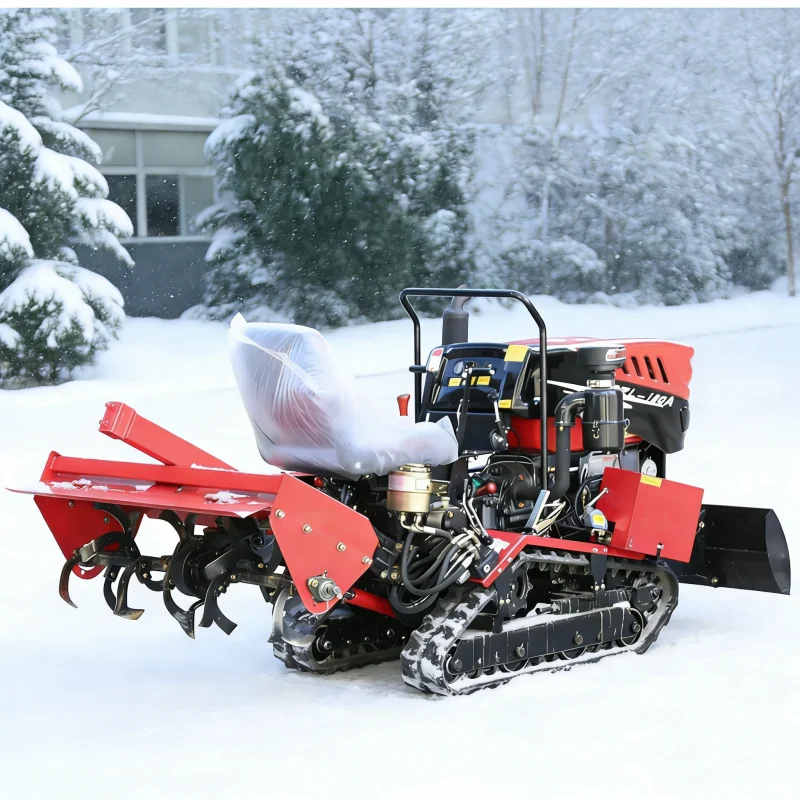 Customized Crawler Tractor 35HP Compact Track Farm Machine with Diverse Tractor Attachments for Orchard Farming Land Preparation