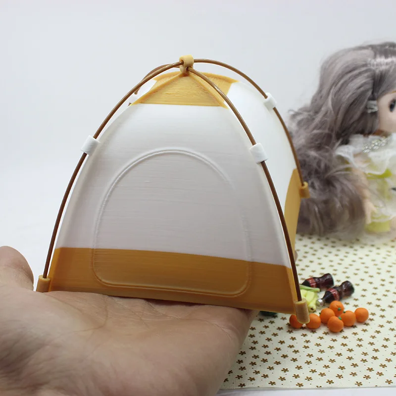 미니어처 플레이 하우스 장난감 장면 가구 장식품 1:12 인형집 액세서리 미니 캠핑 소형 텐트 모델 디스플레이 장식