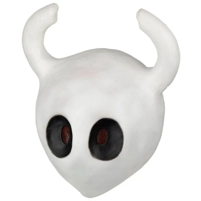 Hollow Knight Latex-Maskenhelm – Spiel-Cosplay-Maske für Halloween-Party, Neuheit, Abenteuer, Kostüm, Requisiten, Anzieh