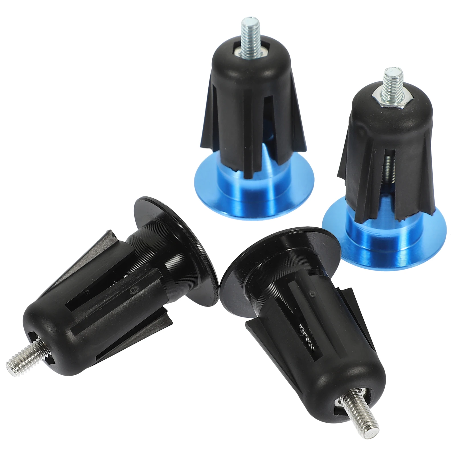 

2Pairs BikeHandlebarEndPlugs AluminumAlloyGripCaps MountainRoad BicycleRiding Accessories LightweightDurable