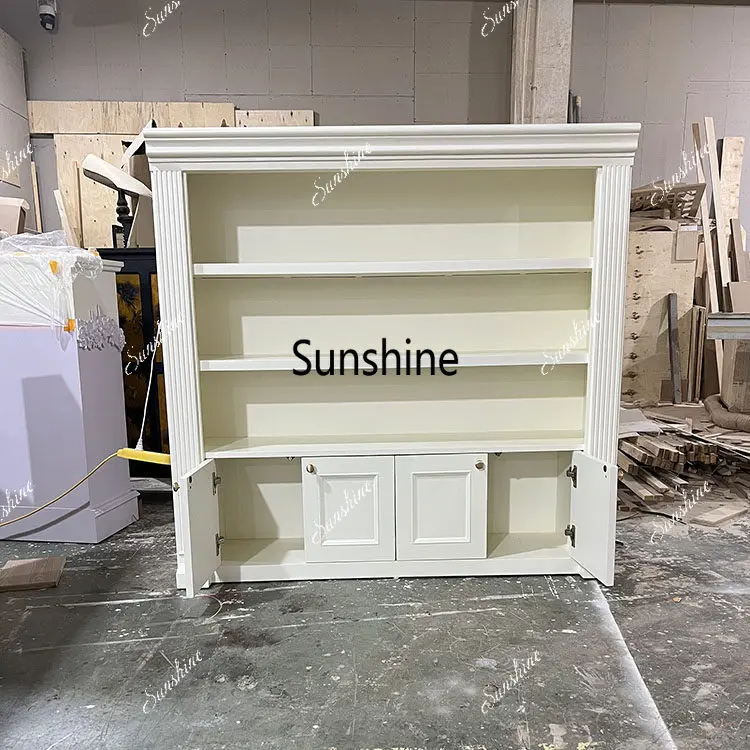 American-style vintage villa living room dedicated display cabinet, modern minimalist display cabinet
