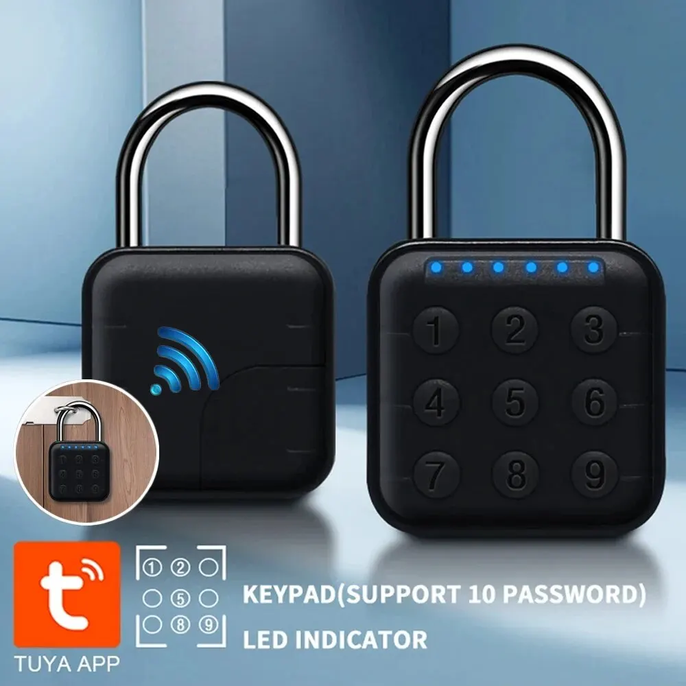 Digital Electronic Combination Padlock Lock 6-digit Combination For Doors Lockers Toolboxes Mailboxes Luggage Indoor Outdoor