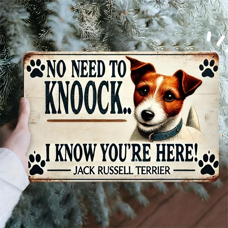 2D Flat - Jack Russell Terrier, No Knocking Required