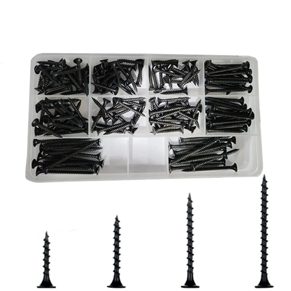 165PCS Self Tapping Screws for For m3.5 Applications Suitable for Drywall Mounting Wood Framing and Plasterboard Work