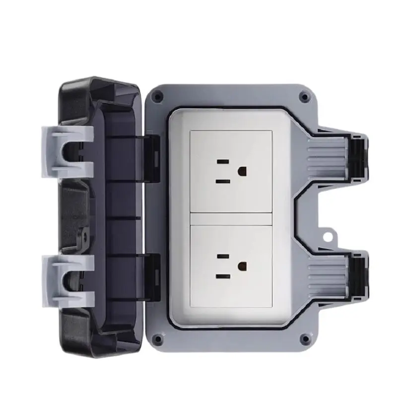 RABIT AS59~ IP66 Waterproof Rainproof Charging US Socket Splashproof Outdoor Universal Power Outlet US Plug