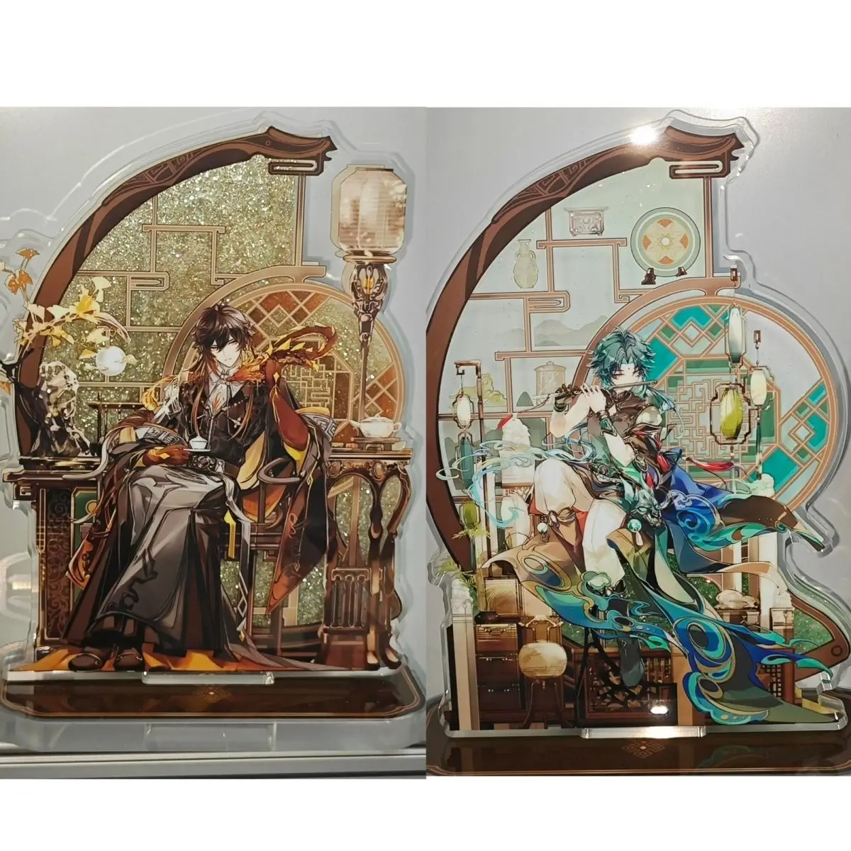 

Fashion Anime Xiao Zhongli Acrylic Figure Stand Model Plate Desk Decor Standing Sign Collection Ornaments for Fans Gifts