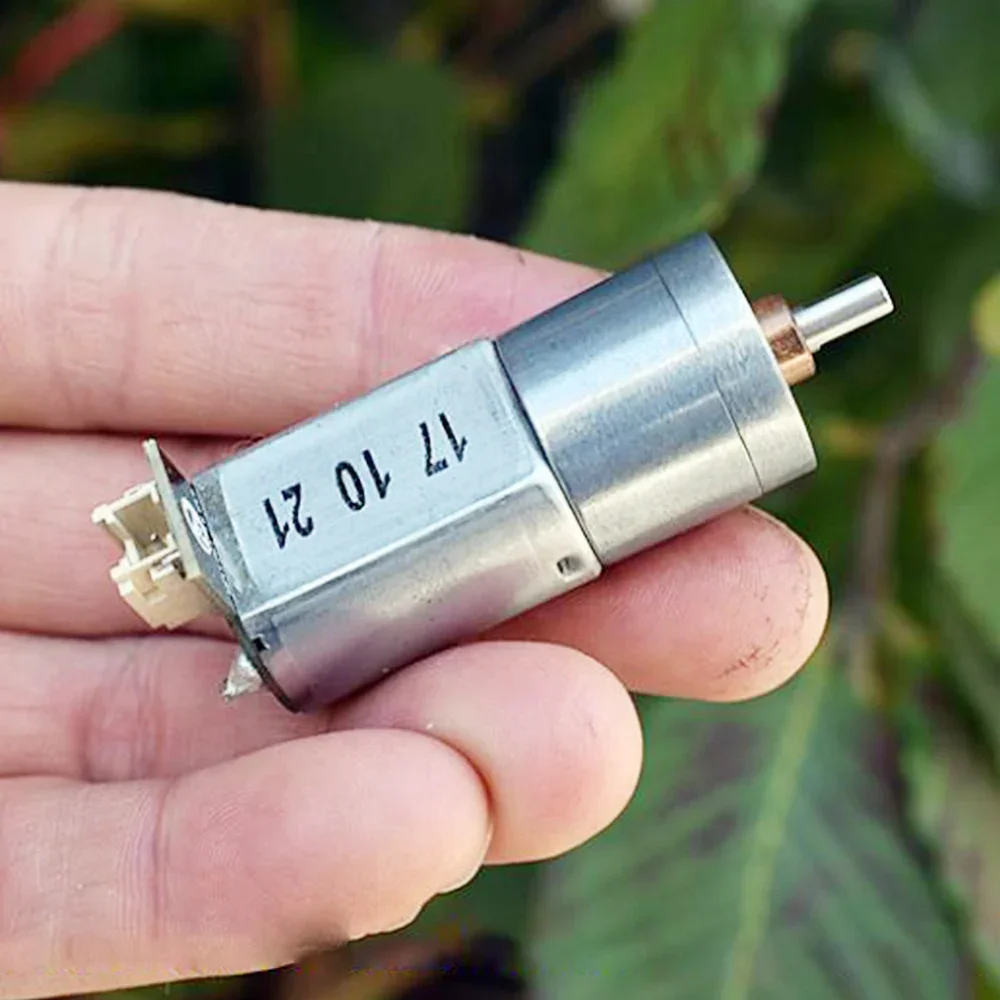 Micro ZGA20R-130 Geared Motor All-metal Gear DC 3V-6V 225-465RPM Deceleration Motor Slow Speed Large Torque for Model Engine