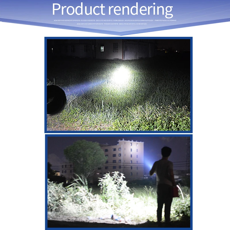 12V Xenon searchlight outdoor strong light flashlight Handheld hunting light high power 220W spotlight