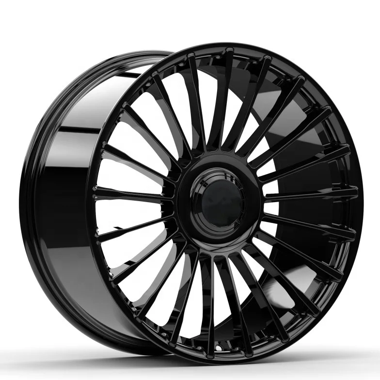 

18-24 Inch Black Spoke Forged Aluminium Alloy Rims Wheels 5 Holes PCD 5x120/5x114.3 For BMW For Benz For Audi Passenger Cars