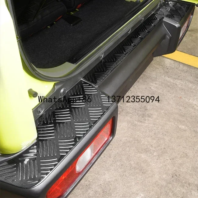 Jimny ABS Carbon Fiber Stainless Steel Rear Guard Bumper Applique For Suzuki Jimny JB74 Sierra JB64 4x4 Car Accessories