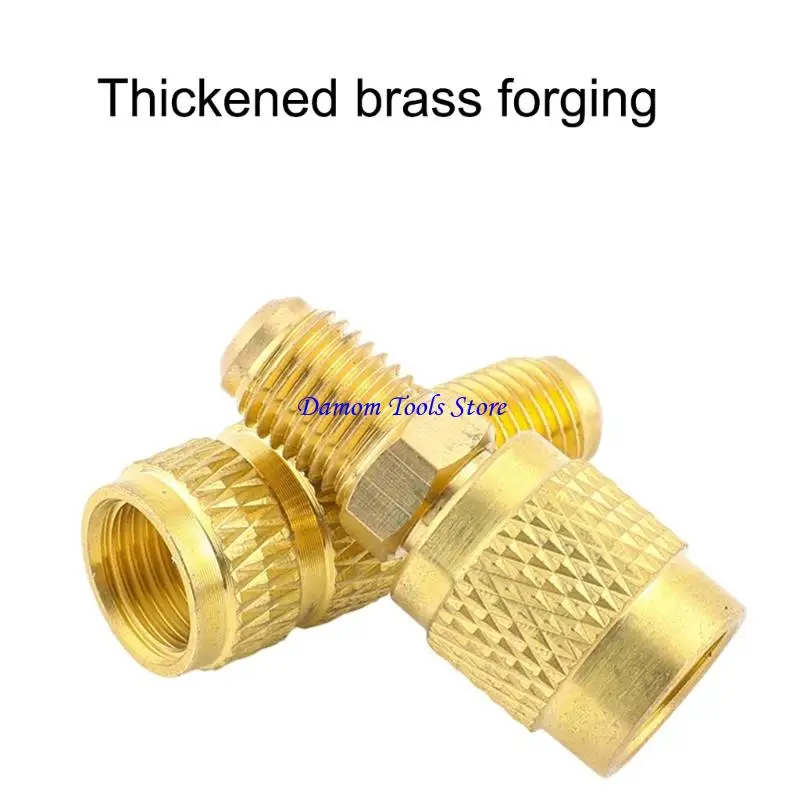 57BE Efficient Air Conditioning Refrigerants Conversion Adapters for R22 to R410 Switching with Sturdy Brasses Construction and
