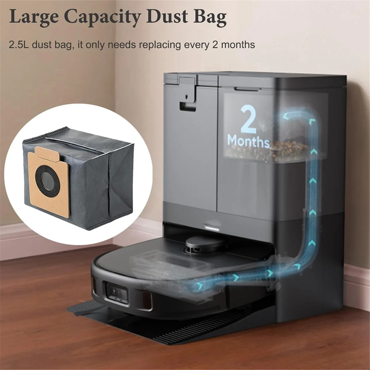 Fnjk-メインサイドブラシ付きロボット掃除機,モップクロス,HEPAフィルター,ダストバッグ,アクセサリー,Eufy x10 pro,Omniに適しています