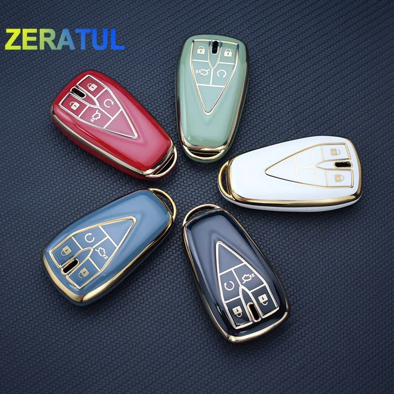 Auto Shell Fob Cover for Changan CS35Plus CS55Plus CS75Plus 2019 2020 TPU Car Remote Key Case Holder Protector Accessories