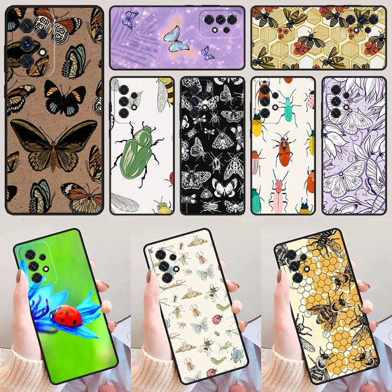 Insects For Samsung Galaxy A52 A72 A73 A20e A21S A50 A70 A11 A12 A42 A31 A40 A51 A71 A32 A80 A91 Phone Case