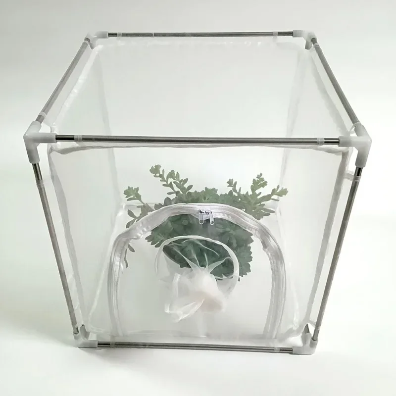 Outdoor Bug Cage Bag Transparent Insect Plant Cage Farm Collection Insects Cages Home Garden Ants Worm Breeding Farm Supplies