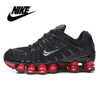 Nike Hot Shox TL 1308 Column Men's Gold Black Comfortable Cushion Outdoor Sports Running Shoes Size 40-46