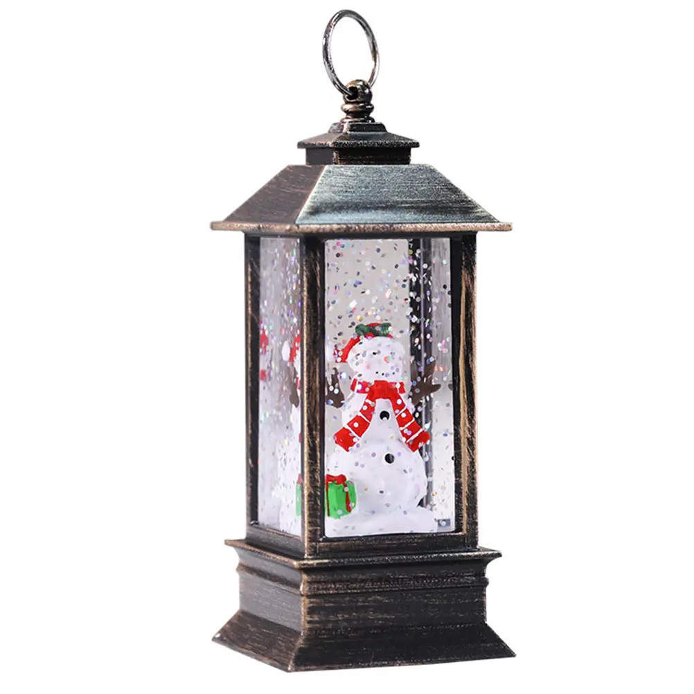 

1Pcs Snowman Small Lamp Xmas Party Ornament Creative Christmas Festival Desktop Decor Christmas Lamp Adornment