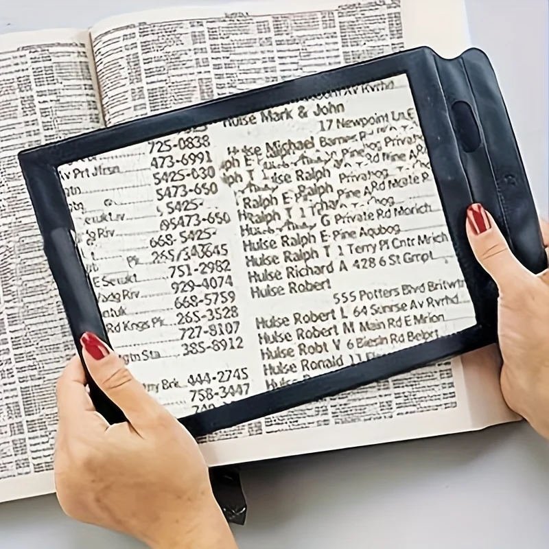 

A4sized Full Page Magnifier Is Lightweight and Portable Featuring A Large Viewing Area for Reading and Screen Reading Assistance