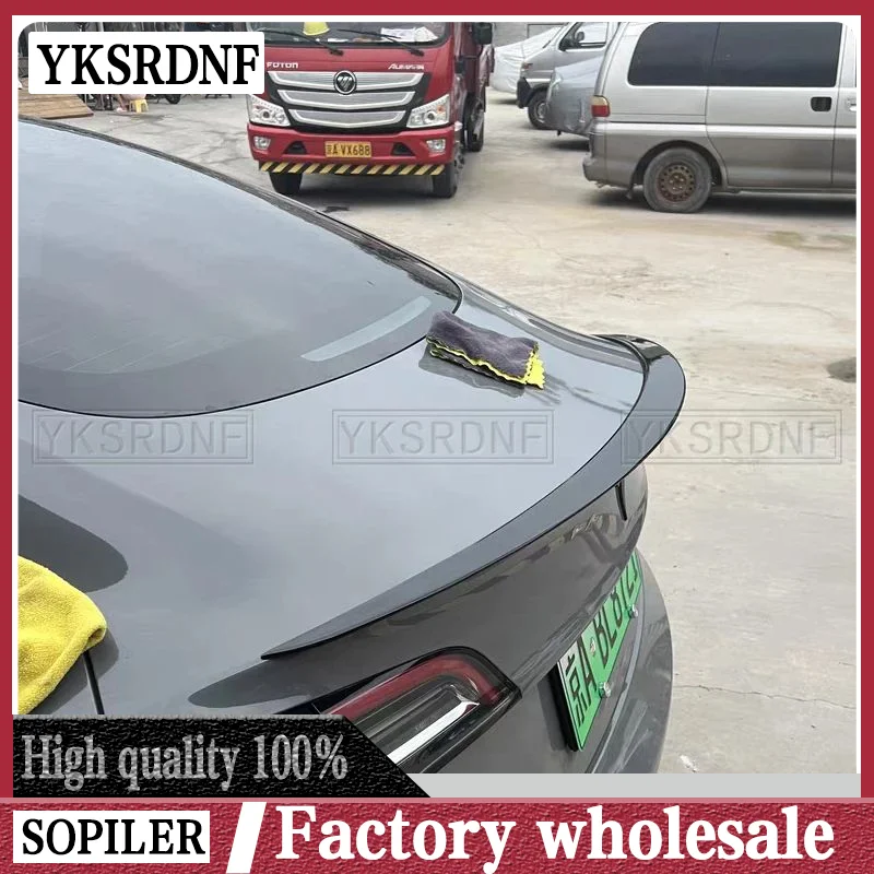 Rear Trunk Spoiler Wing Splitter For Tesla Model 3 Y 2016- 2019 2020 2021 2022 2023 Air Dam High-performance Tuning Accessories