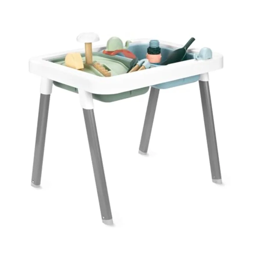 

Сенсорный стол Skip Hop Discoverosity 3-в-1 для малышей с 13 сенсорными элементами, вдохновленными природой, 8-страничным руководством по занятиям, 2 контейнерами и 2 корзинами для хранения