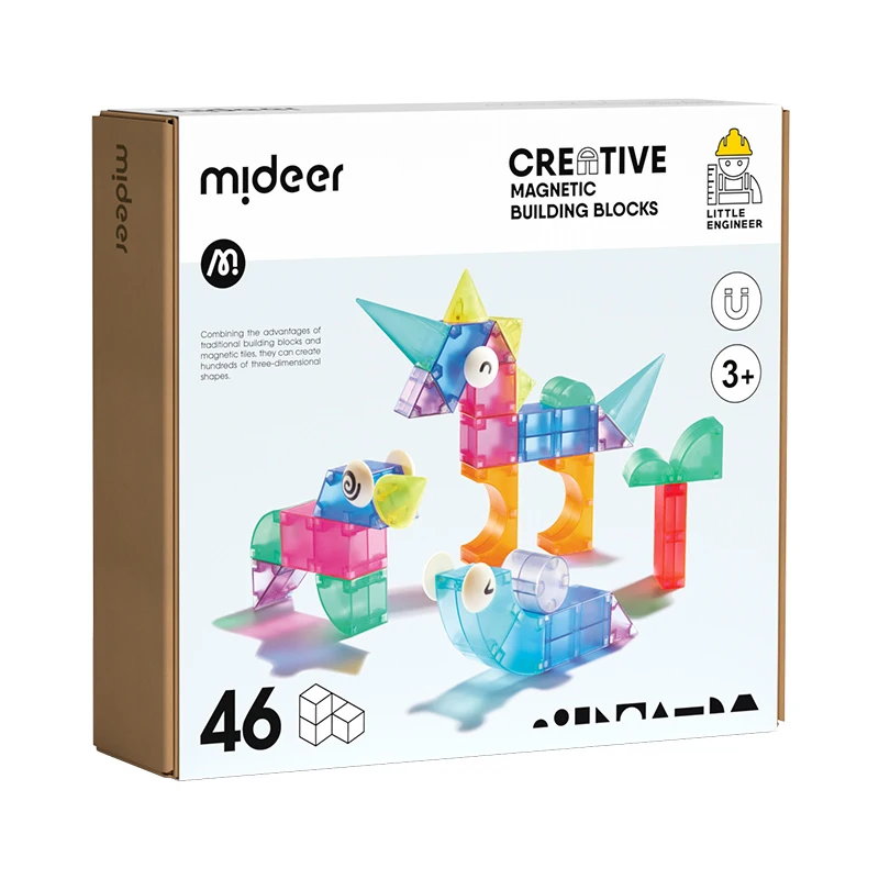 Mideer piastrelle magnetiche colorate regalo per bambini