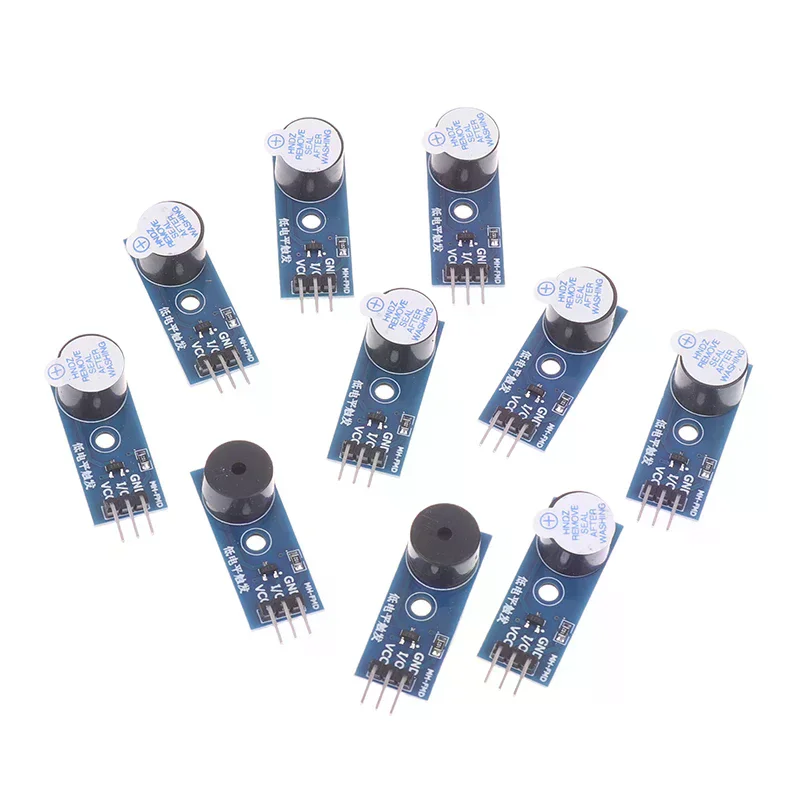 Active Passive Buzzer Module For , 5V Low Level Trigger, Compatible With Raspberry Pi ESP32, High Quality DIY Kit