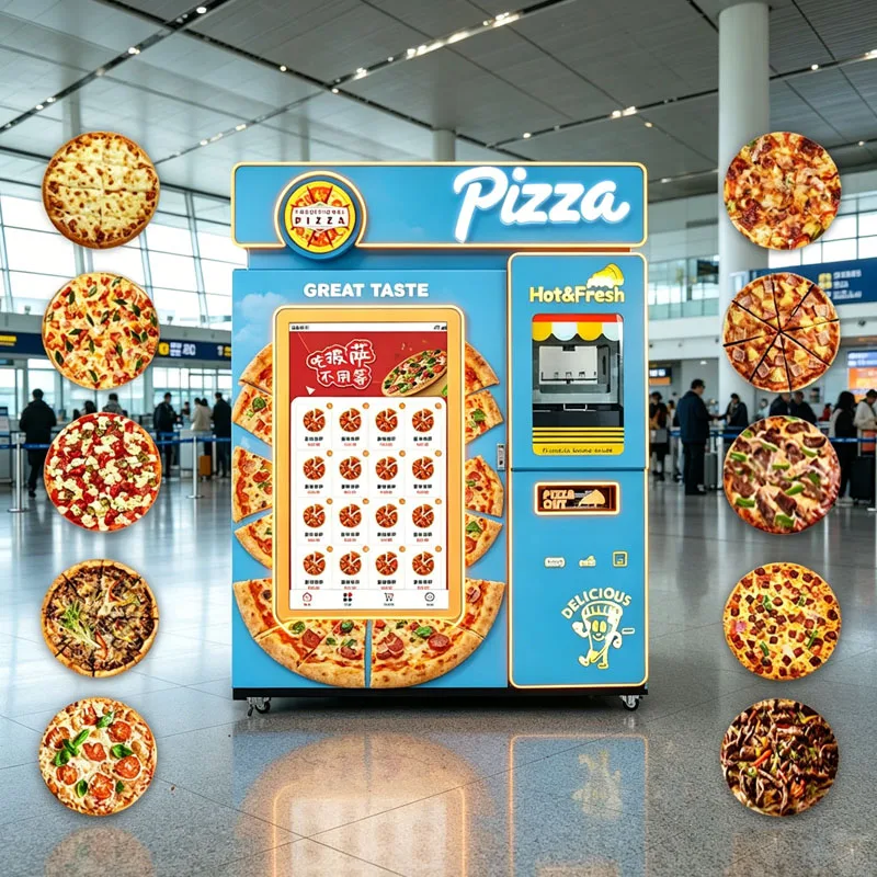 Robotic Pizza Kiosk Commercial Pizza Machine with Fresh Baking Technology and Self Service Ordering Customized