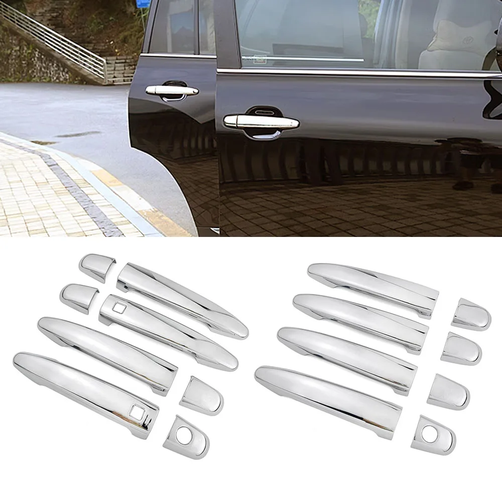 For Lexus GX 470 J120 2003-2009 ABS Car Styling Chrome Side Door Handle Cover Trim & Door Bowl Cover 2004 2005 2006 2007 2008