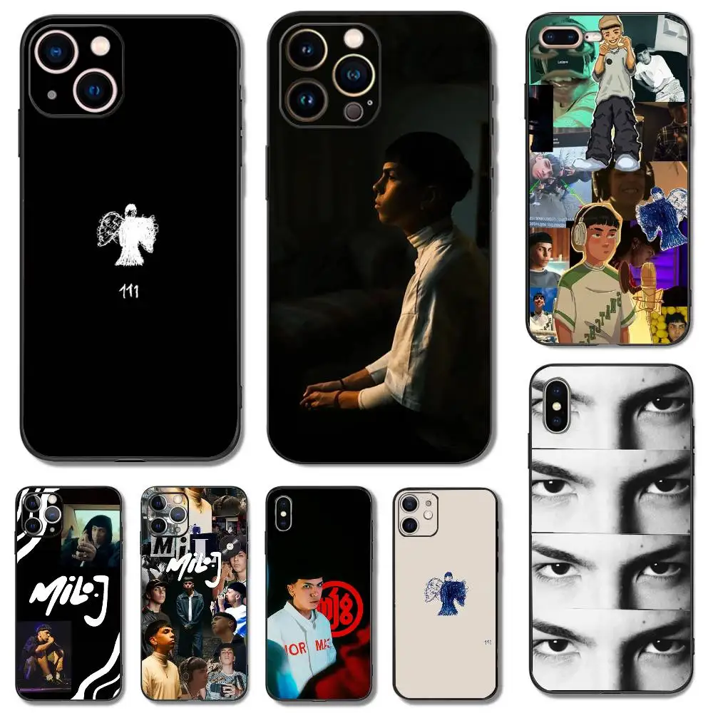 

Singer M-Milo J Phone Case For iPhone 16,15,14,13,12,11,Pro,X,XS,Max,XR,Plus,Mini Soft Silicone Black Shockproof