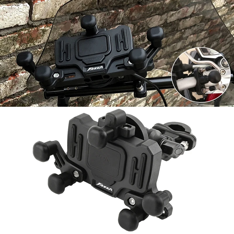 

For YAMAHA FAZER FZ6 FZ8 FZ25 FS FZS Accessories Motorcycle Handlebar Mobile Phone Bracket Navigation Stand Holder