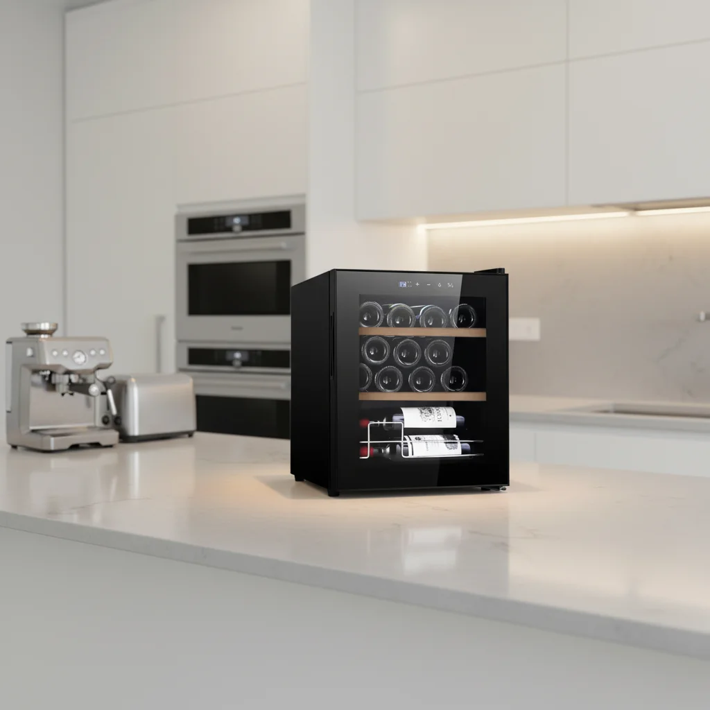 

Хит продаж, охлаждающий компрессор, холодильник для вина, 15 бутылок, 48 л, холодильник, винный шкаф, винный холодильник