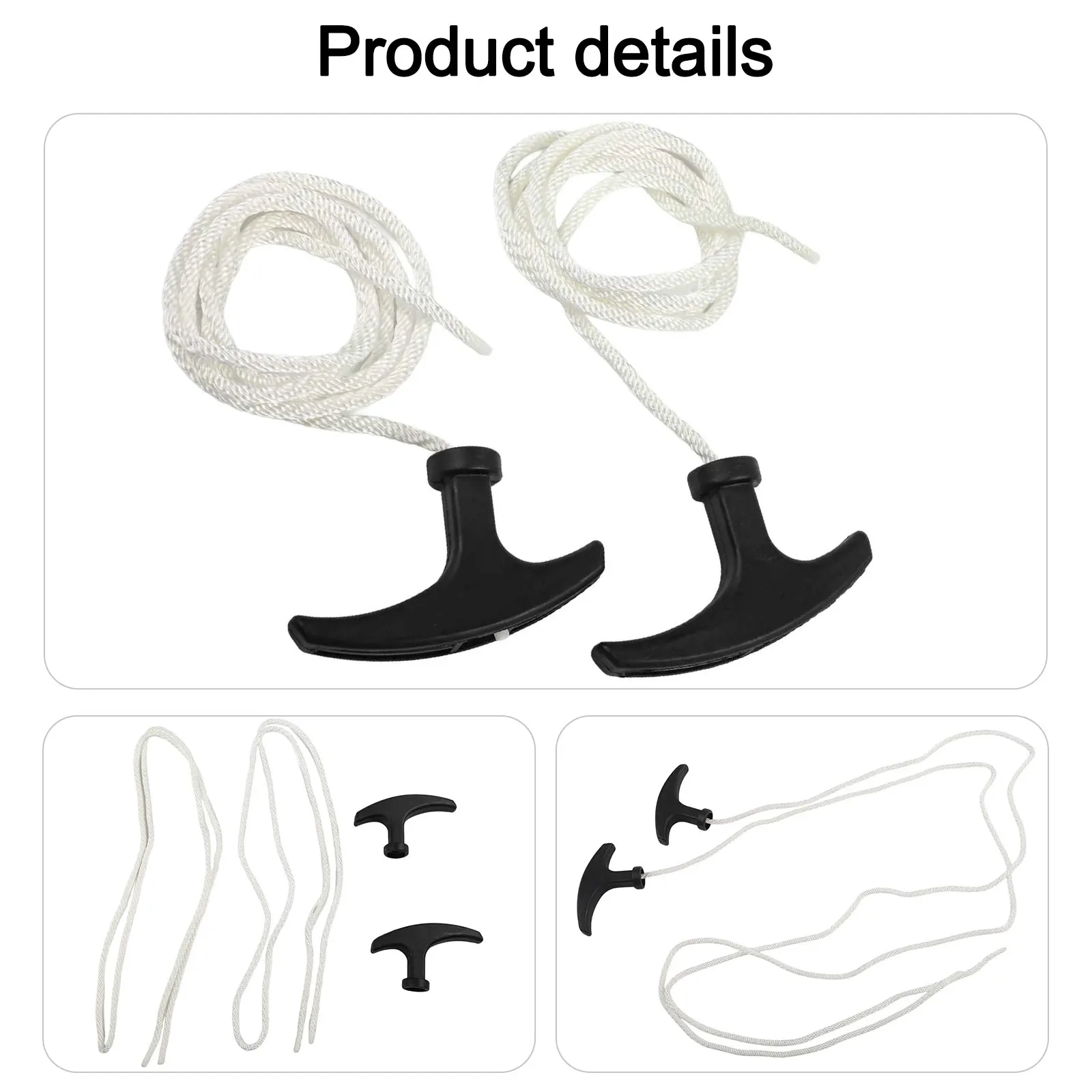 2pcs 950mm Pull Rope Starter for 49cc For Motorcycle with Rebound Pulley for Consistent Engine Start Performance