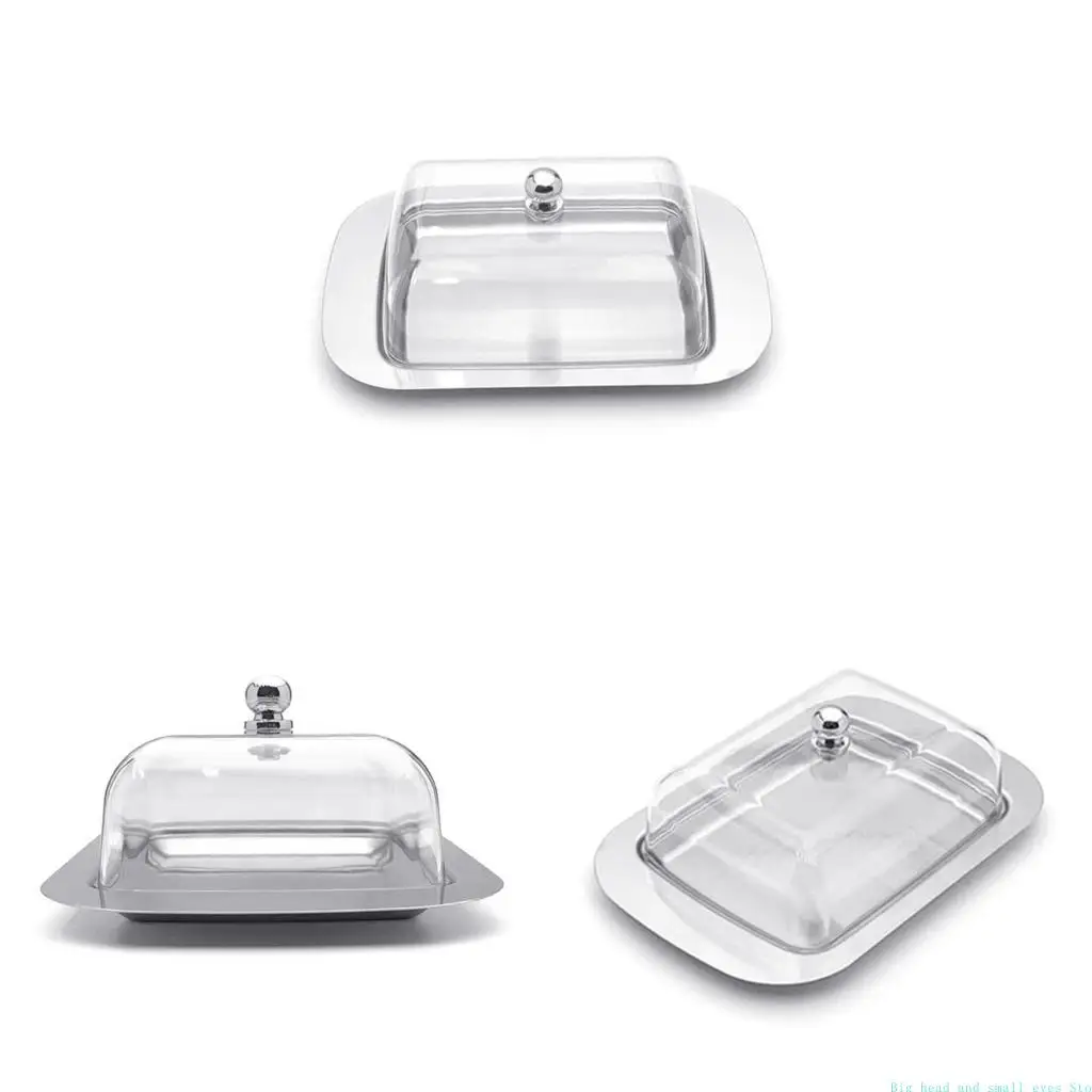 581C Butter Holder Tray with Lid Convenient Butter Storage Dish Butters Container for Countertop Practical Kitchen Tool