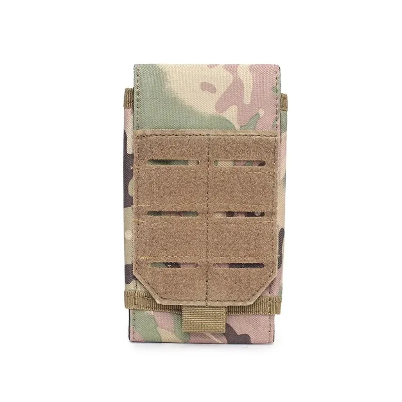 Kantong Ponsel Molle Olahraga Luar Ruangan Tas Pinggang Kecil Taktis EDC Tempat Ponsel Tahan Air Tahan Aus Tempat Ponsel Mag Holster
