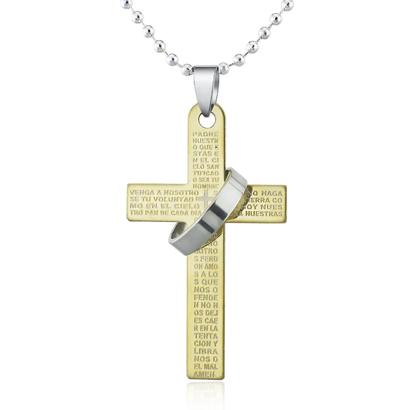 Fashion Vintage Punk Cross Statement Necklace For Men Women Girl Fashion Necklaces & Pendants X592