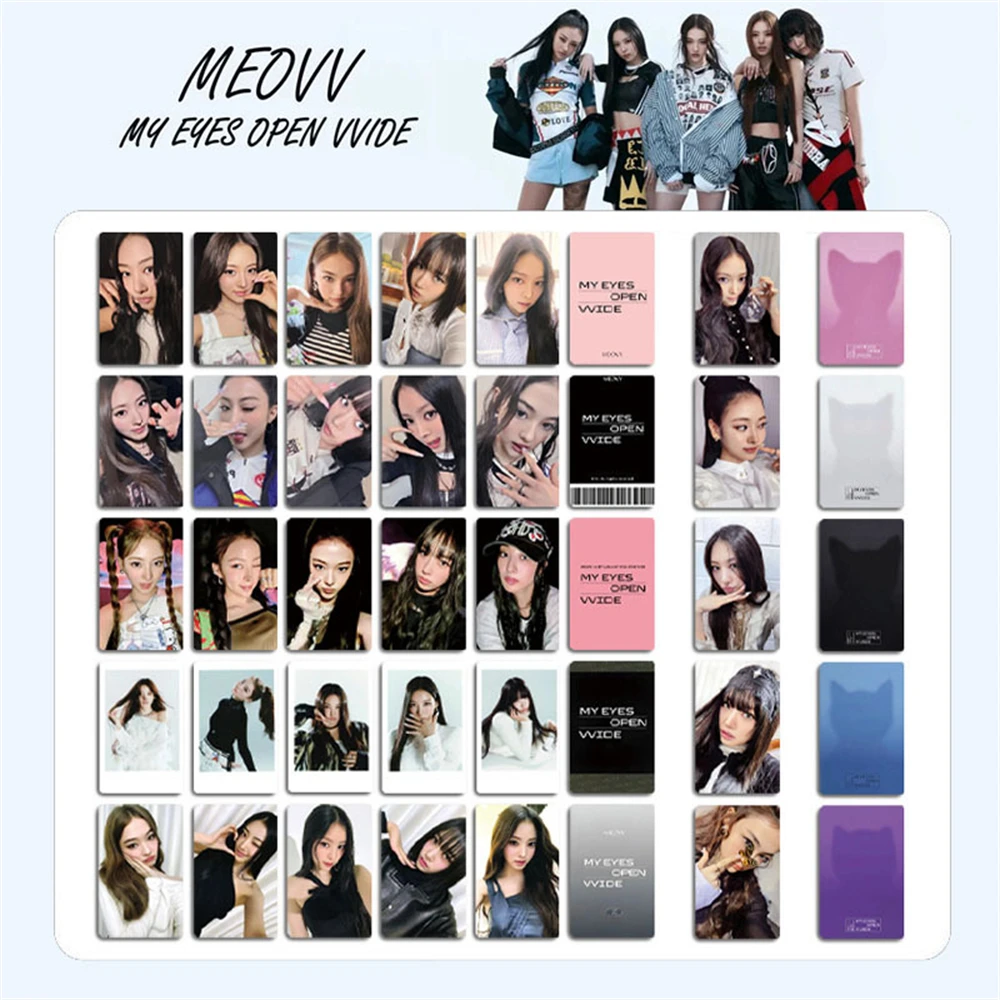 

5Pcs/Set KPOP MEOVV Photocards Mini Album MY EYES OPEN VVIDE Postcard SOOIN NARIN ANNA ELLA GAWON Member Lomo Cards Fans Gifts