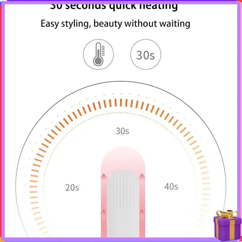 Pelurus Rambut 2-In-1 Canggih & Pengeriting Rambut Mini Desain Pengeriting Rambut untuk Rambut Pendek Mini Tujuan Ganda Alat Pengeriting Rambut Steker AS