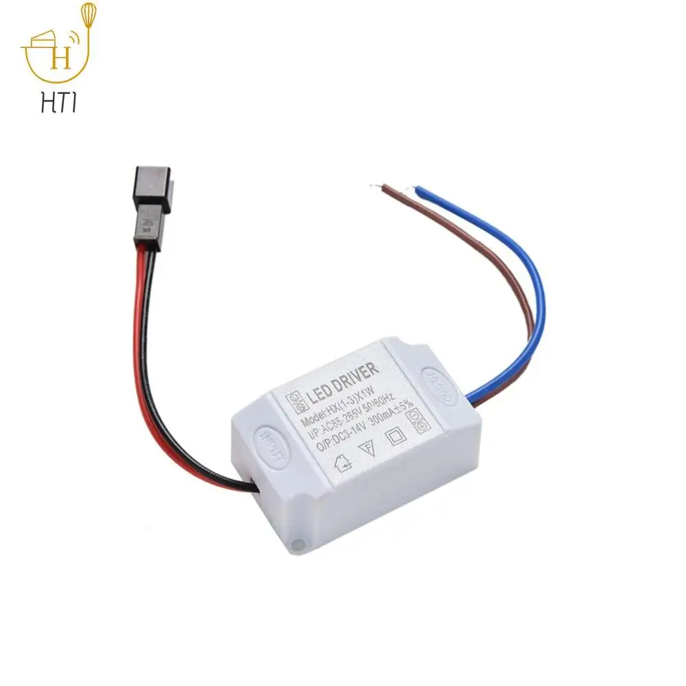 Trasformatore LED alimentatore Driver adattatore elettronico 3 x1w semplice AC 85V-265V a DC 2V-12V 300mA LED Strip Driver