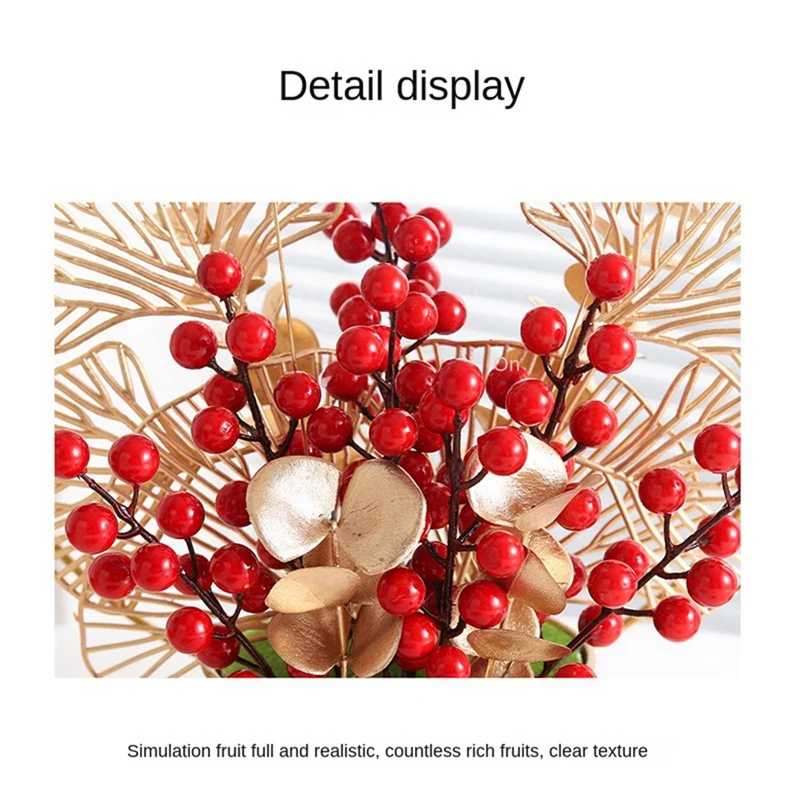 4 Pieces New Year Hongjiang Flower Decoration Living Room Desktop Decoration Flower Basket