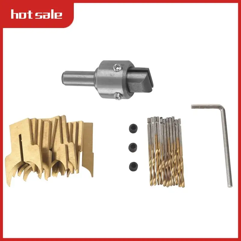 A36I-24Pcs Metal Ball Knife Woodworking Tools Wooden Beads Drill Rotary Bead Molding 6-25Mm